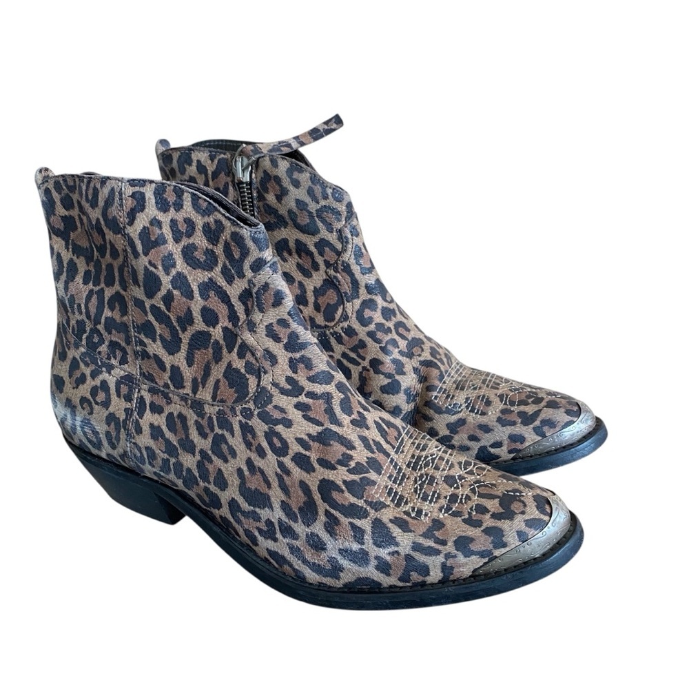 G2 Golden Goose Young Leopard Booties Size 38